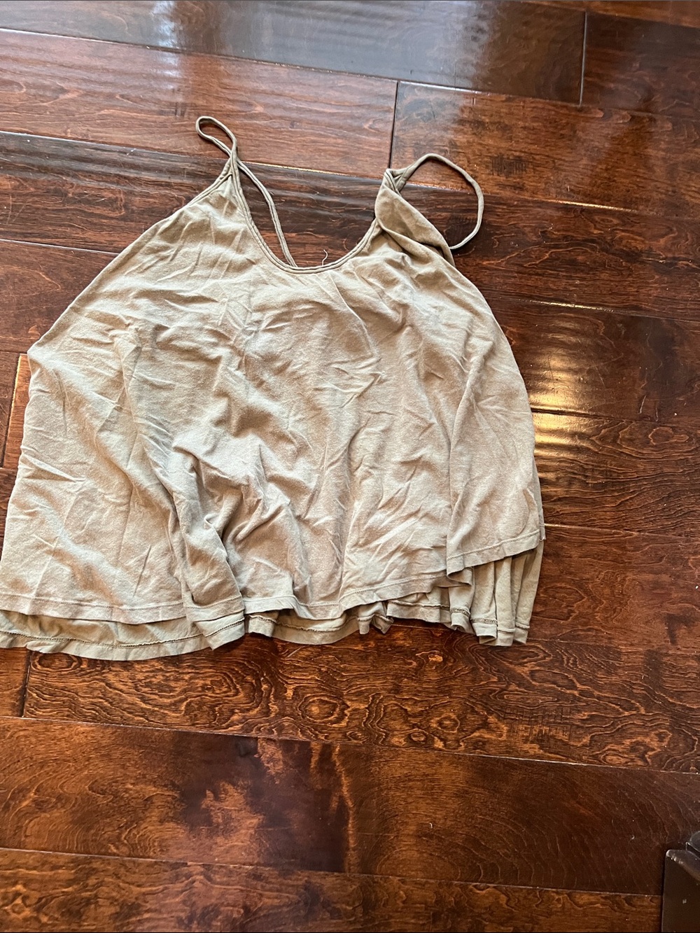 Magnolia Pearl Light green Layered Spaghetti Strap Tank